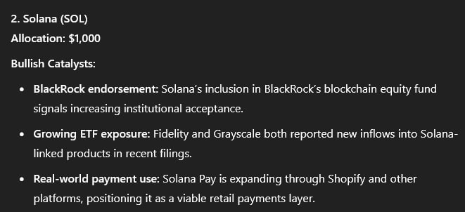ChatGPT picks 3 cryptocurrencies to buy with $3,200 Social Security check image 1