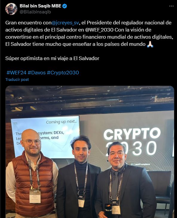 El Salvador recibe al ministro de criptomonedas de Pakistán image 1