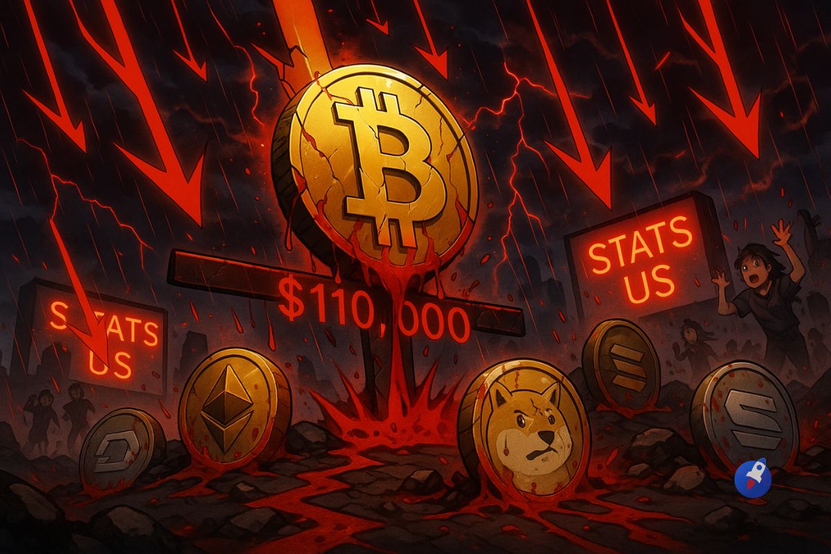 Bitcoin plonge sous 110.000 $ : Les stats US déclenchent un bain de sang sur les cryptos image 0