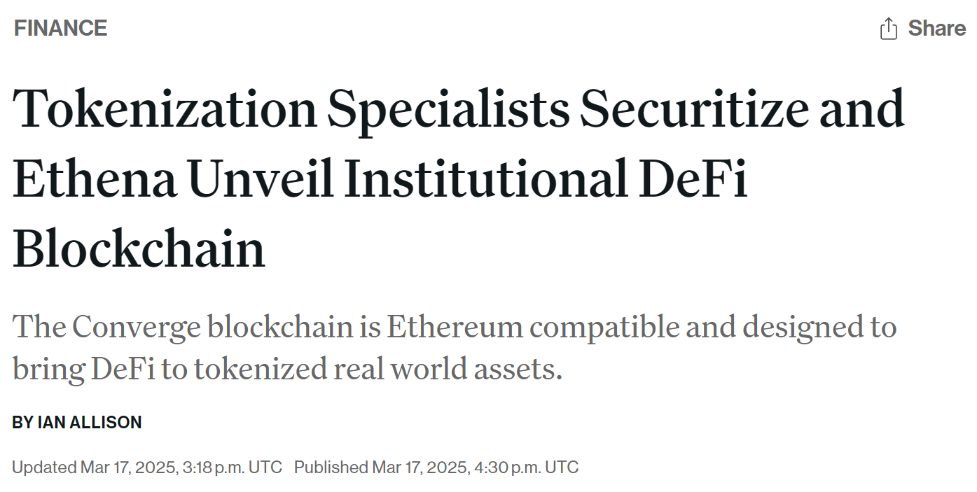 Web3 早报:美 SEC 加密货币工作组本周将召开首次圆桌会议、Securitize 和 Ethena 推出 EVM 兼容区块链 Converge、Web3 游戏生态 SlingShot DAO 完成 1600 万美元融资,Dragonfly 等参投 image 4