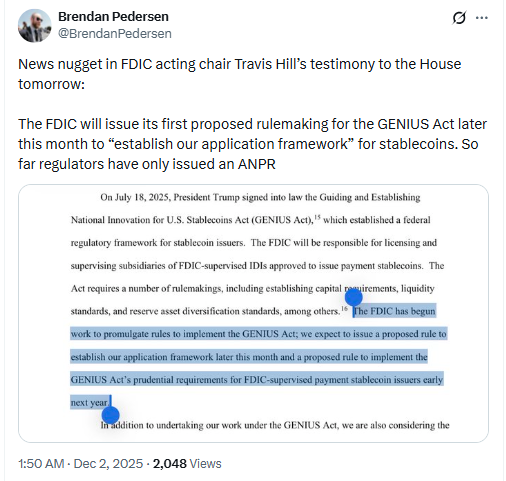 FDIC chuẩn bị thực thi bộ quy tắc stablecoin mới của Mỹ theo Đạo luật GENIUS