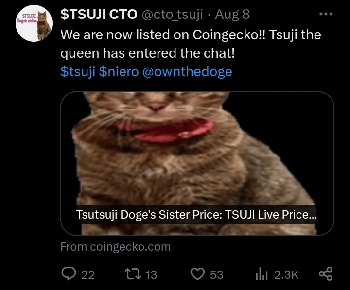 Trending Coins On GeckoTerminal To Watch Today – PulseChain, HEX, Tsutsuji Doge’s Sister image 7