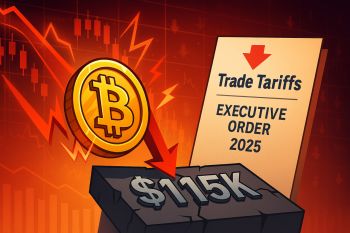 Bitcoin giảm mạnh về $114K sau lệnh áp thuế mới của Trump