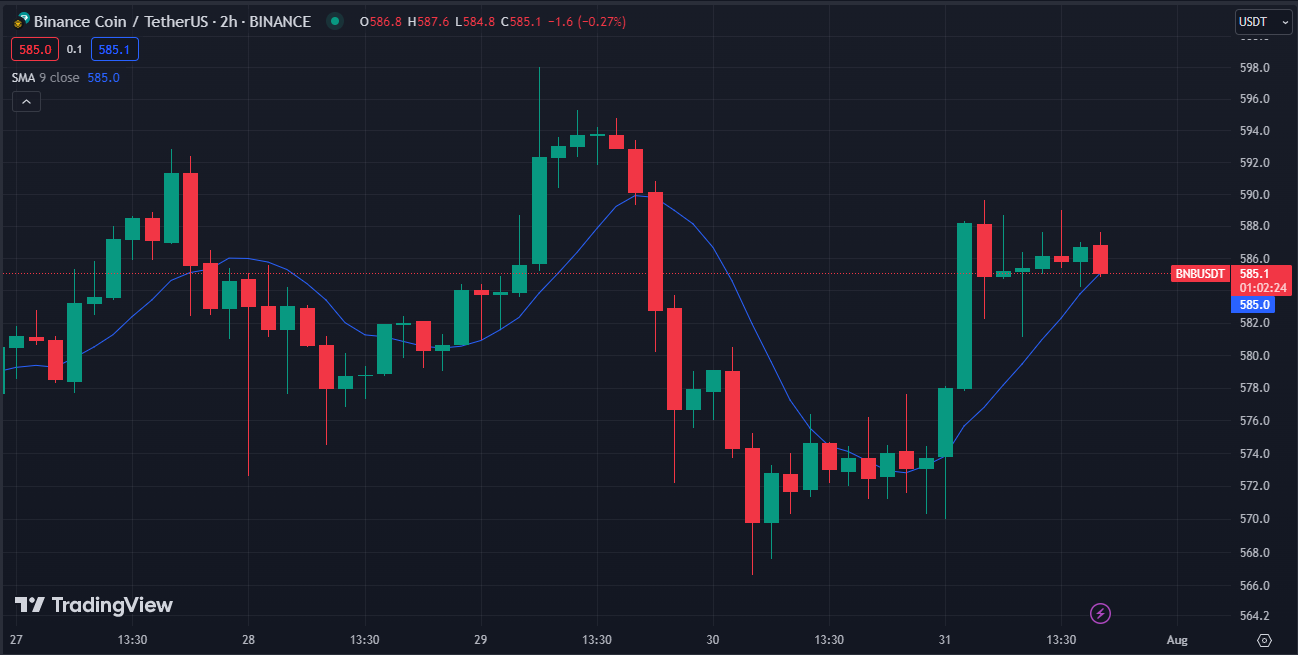 Will Binance Coin (BNB) Break Through the $600 Barrier? image 1