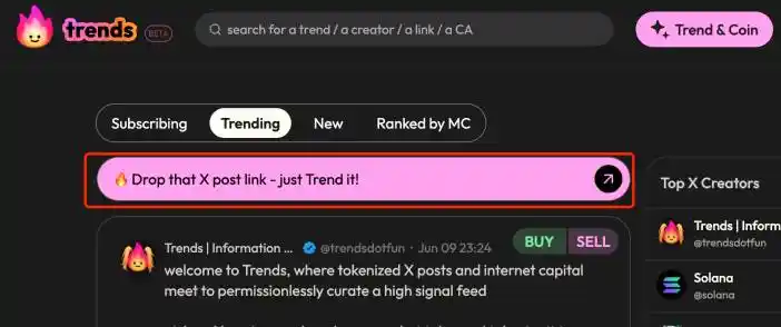 Hỗ trợ Solana All-Stars, Cách chơi Trends.fun,