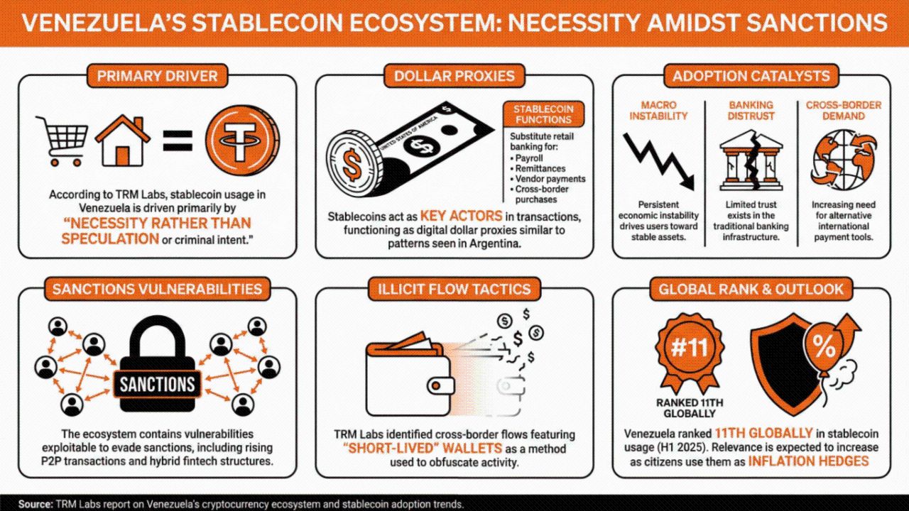 TRM Labs Underscores Venezuela's Positive Crypto Adoption in a Risky Ecosystem