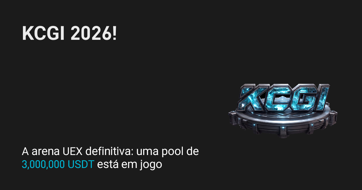 KCGI 2026: Entre no confronto UEX definitivo e concorra a uma parte da pool de recompensas de 3,000,000 $!
