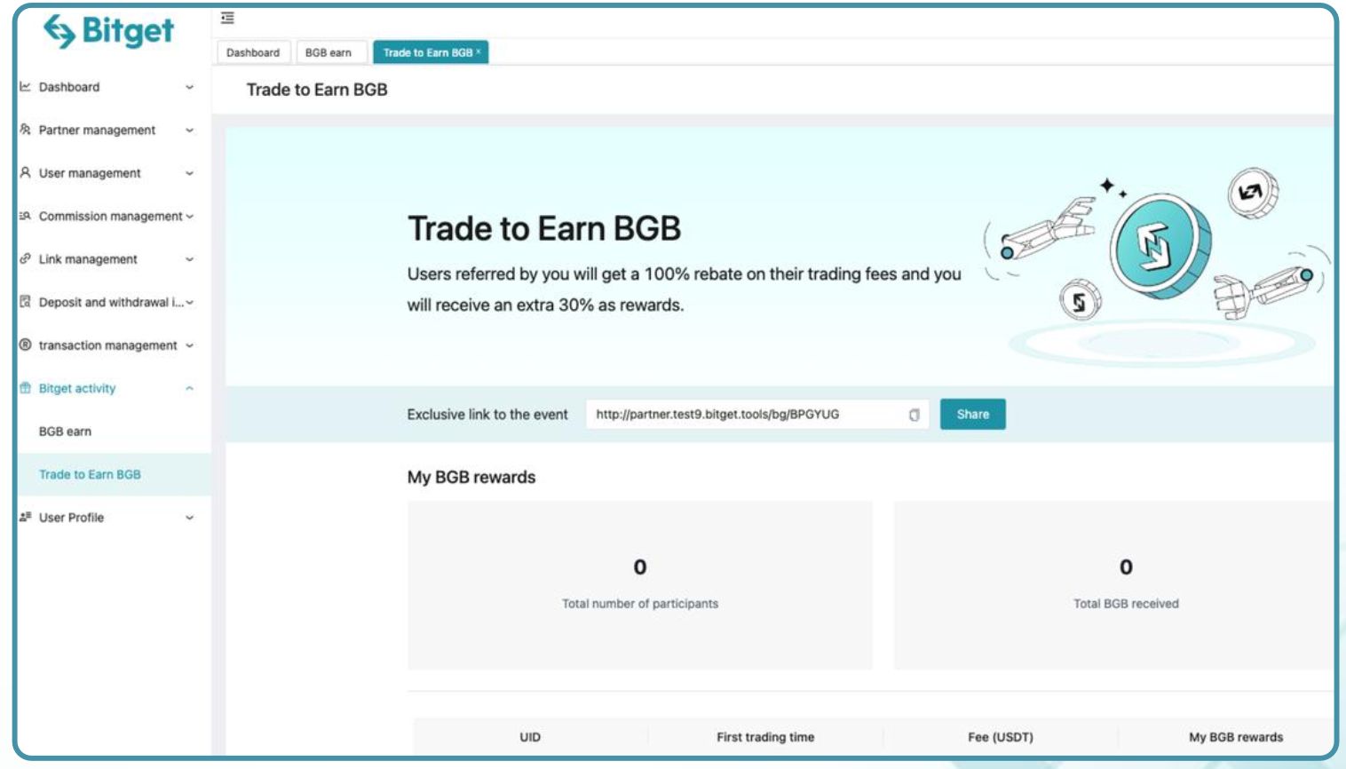Bitget Partner Management System Tutorial image 12