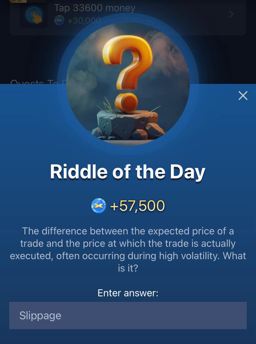 Today's X Empire Riddle of the Day & Rebus of the Day for October 8-9, 2024 image 0