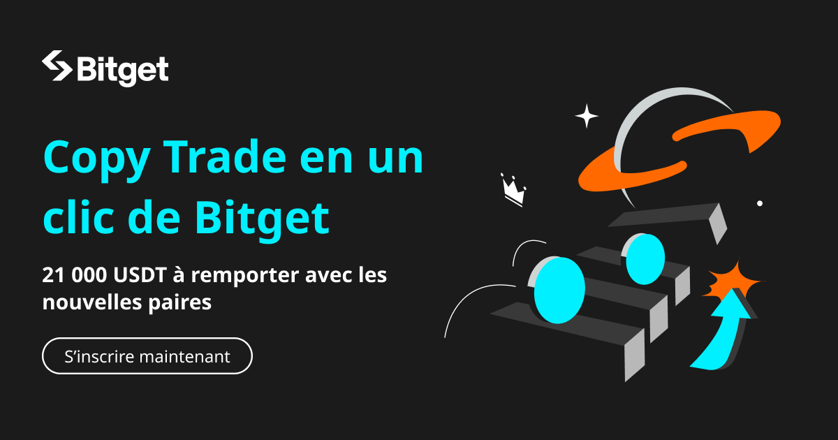 5 nouvelles paires de copy trading sur Bitget ! Partagez 21 000 USDT ! image 0