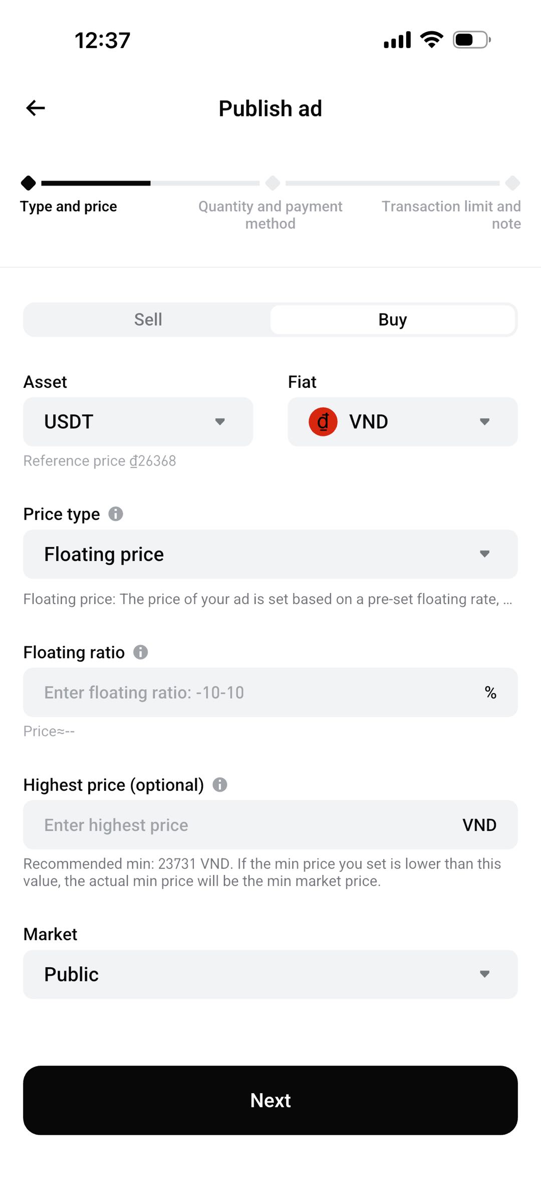 How to Post a P2P Advertisement on Bitget? - Mobile App Guide
