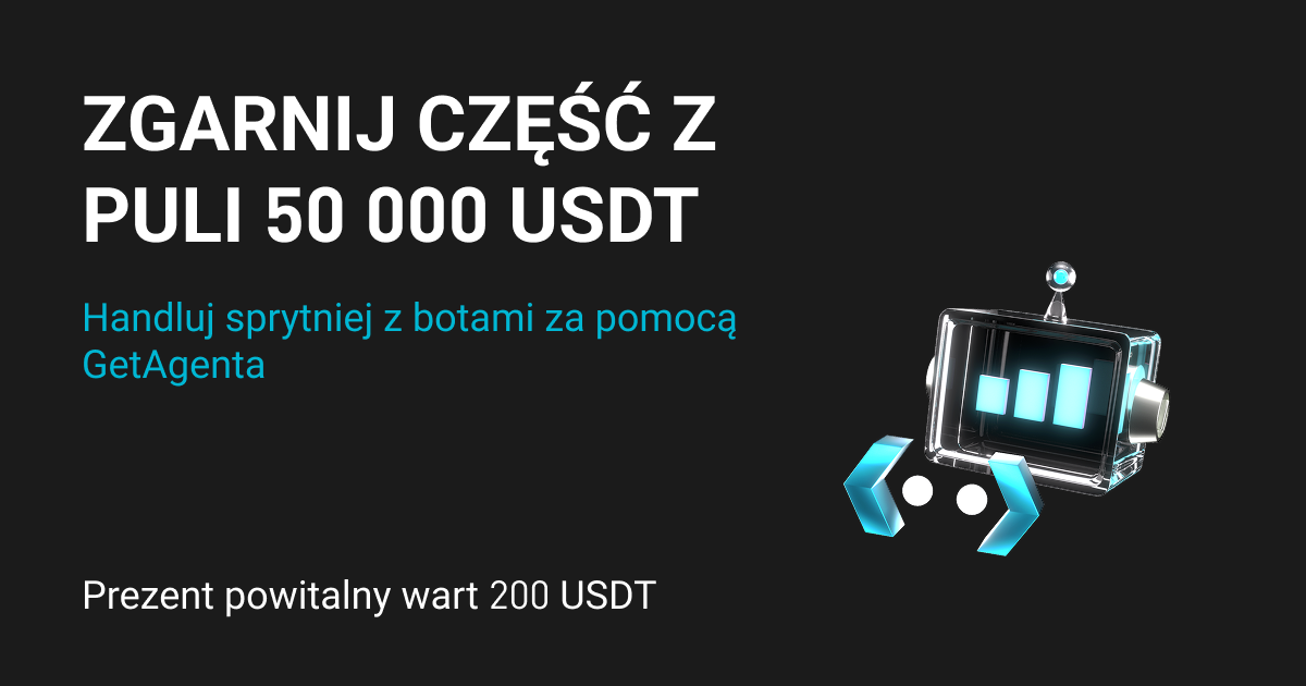 GetAgent w handlu z botami: zgarnij prezent powitalny 200 USDT i część z 50 000 USDT image 0