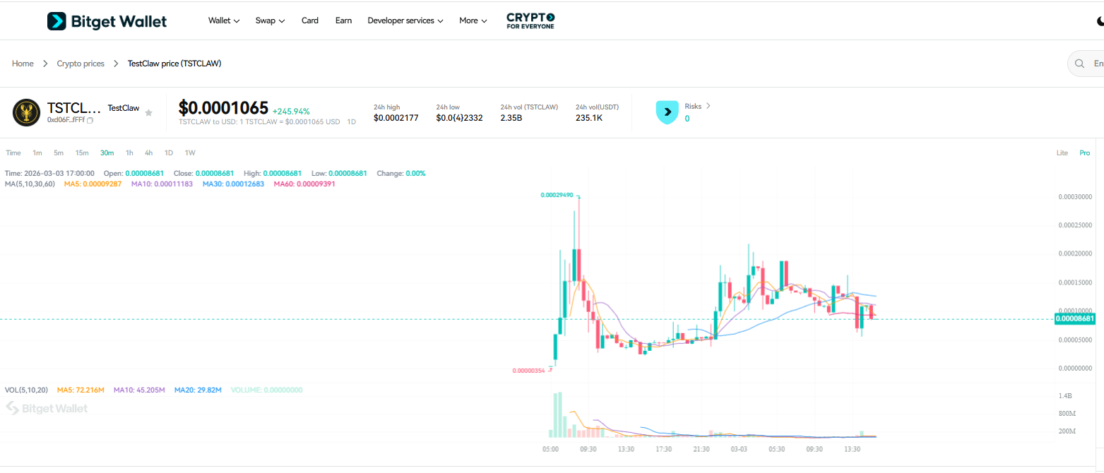 What is TestClaw (TSTCLAW): The Experimental BNB Smart Chain Token Launched on four.meme