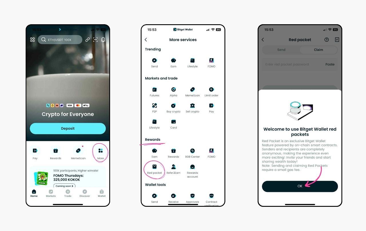 Bitget Wallet 加密红包：如何发送和领取数字礼物？ image 1