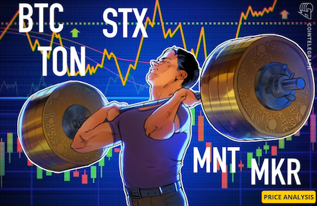 Bitcoin tips toward $70K, setting a path for TON, STX, MNT and MKR to follow