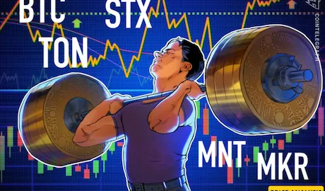 Bitcoin tips toward $70K, setting a path for TON, STX, MNT and MKR to follow