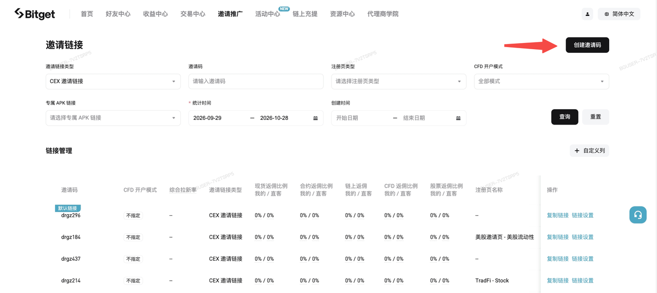 Bitget CFD Standard+ 模式上线，代理商黄金佣金可达20 USDT/手 image 8