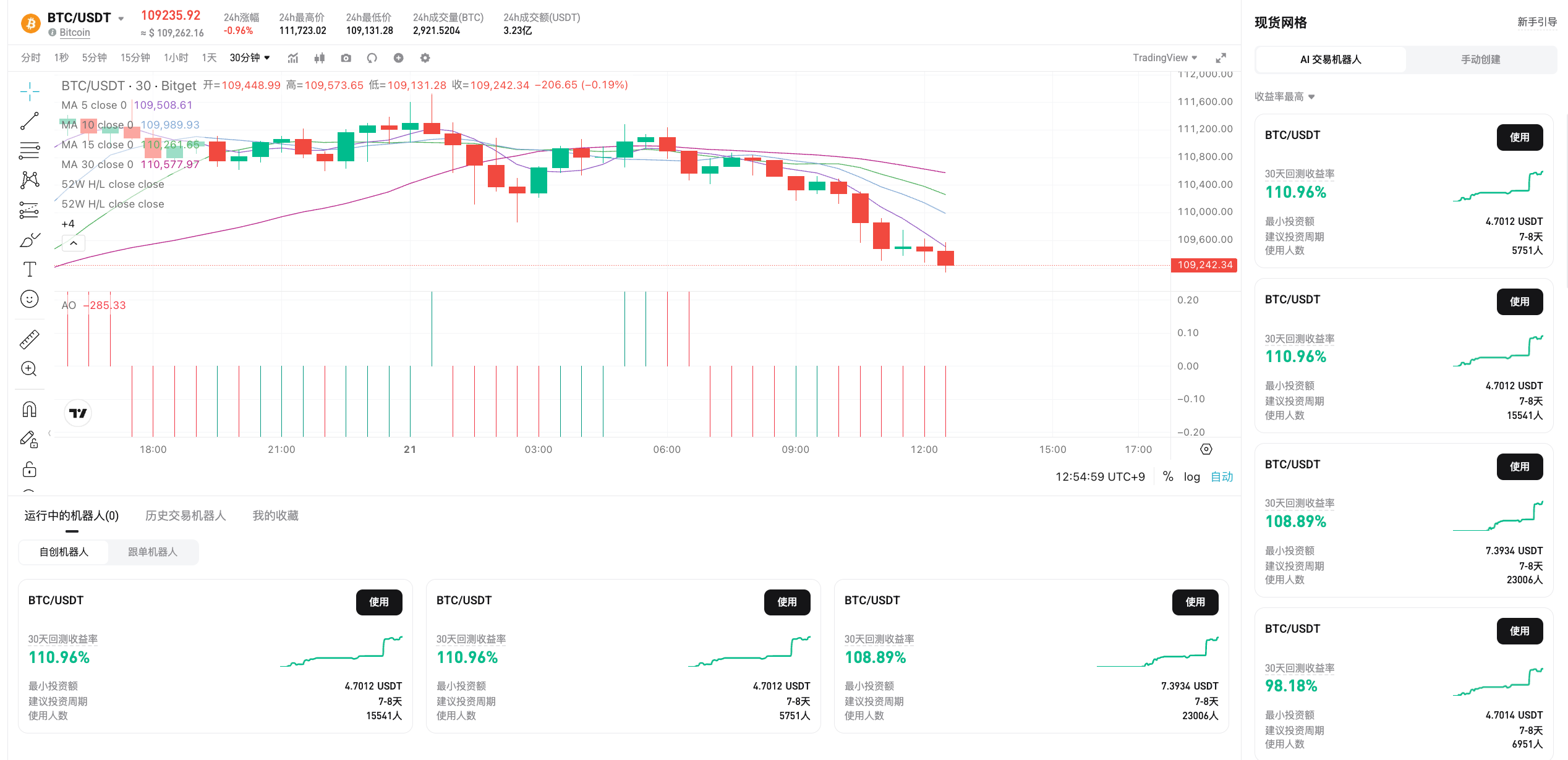 Bitget 现货网格（网页端指南） image 1