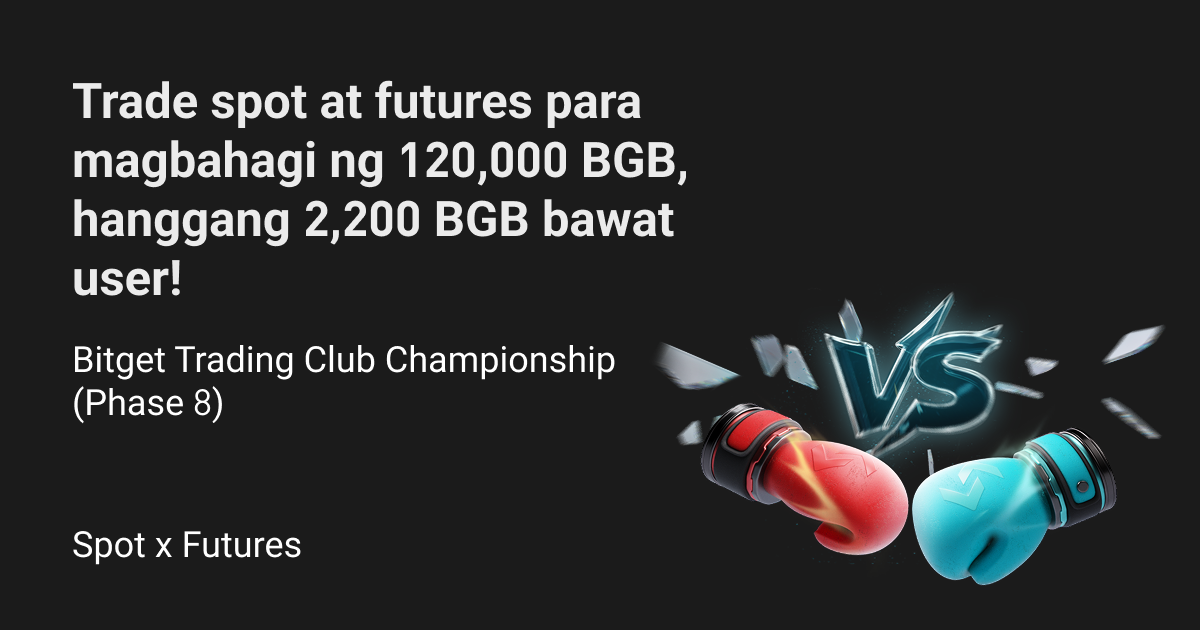 Bitget Trading Club Championship (Phase 8)—Trade spot at futures para magbahagi ng 120,000 BGB, hanggang 2,200 BGB bawat user! image 0