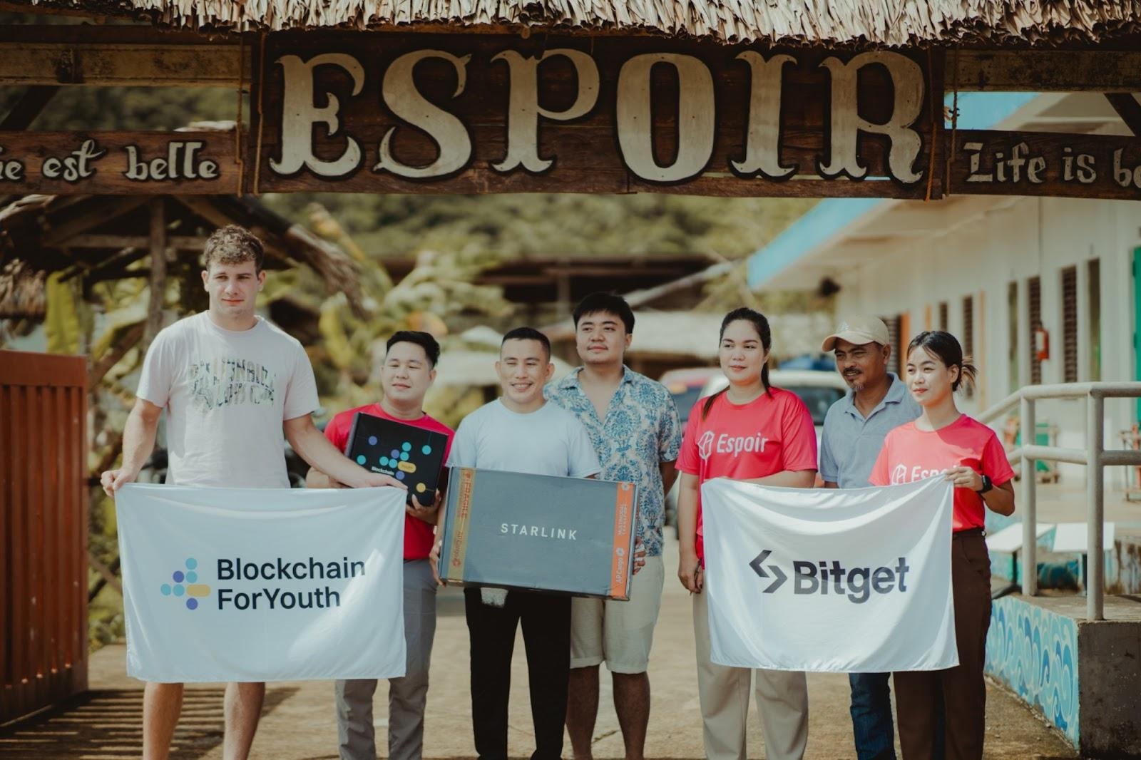 Bitget Connects 7,300+ Students Across Six Schools in Philippines Through Blockchain4Youth Starlink Program image 1