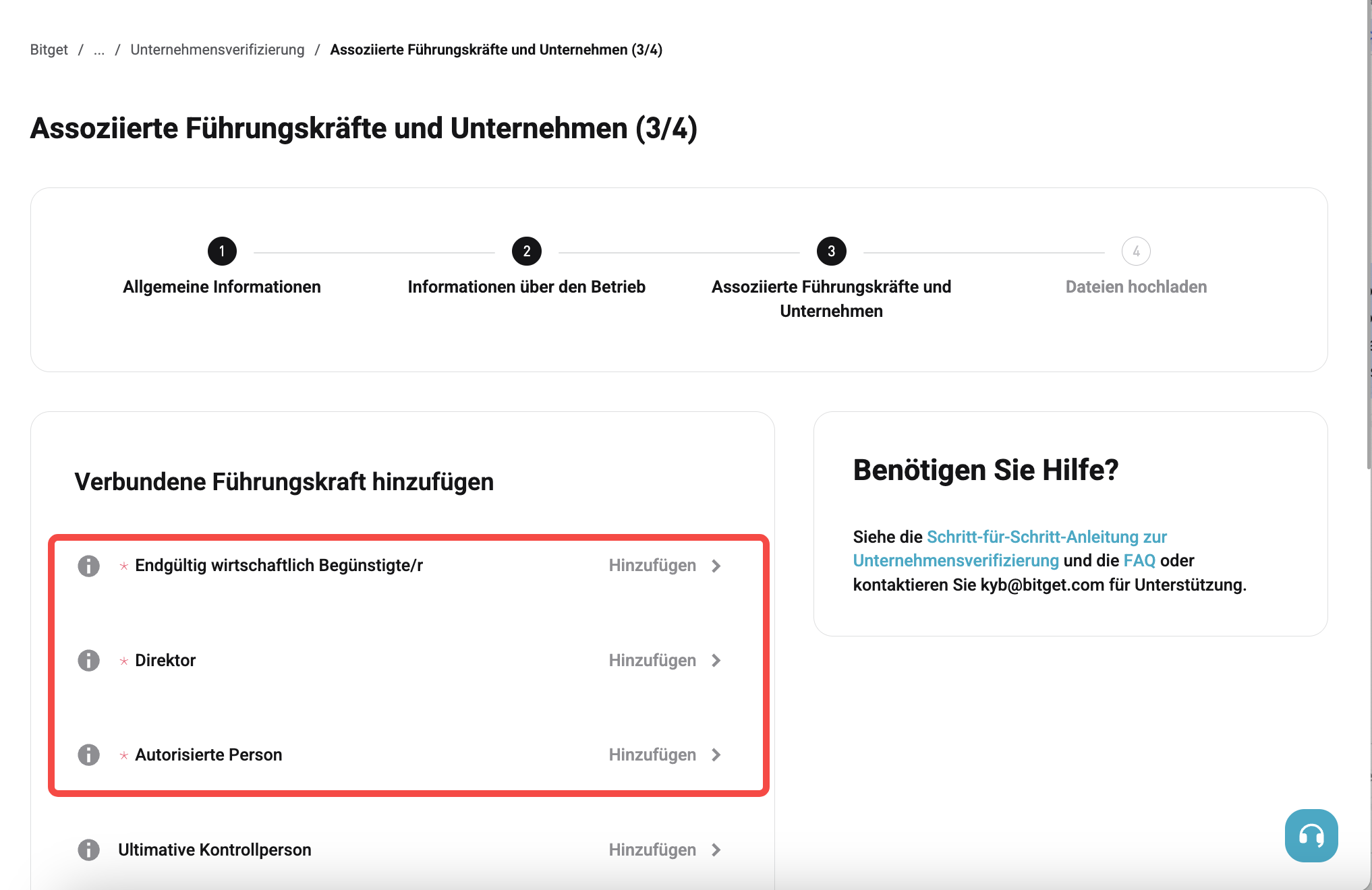 Wie vervollständige ich KYB für mein Bitget-Konto? image 9