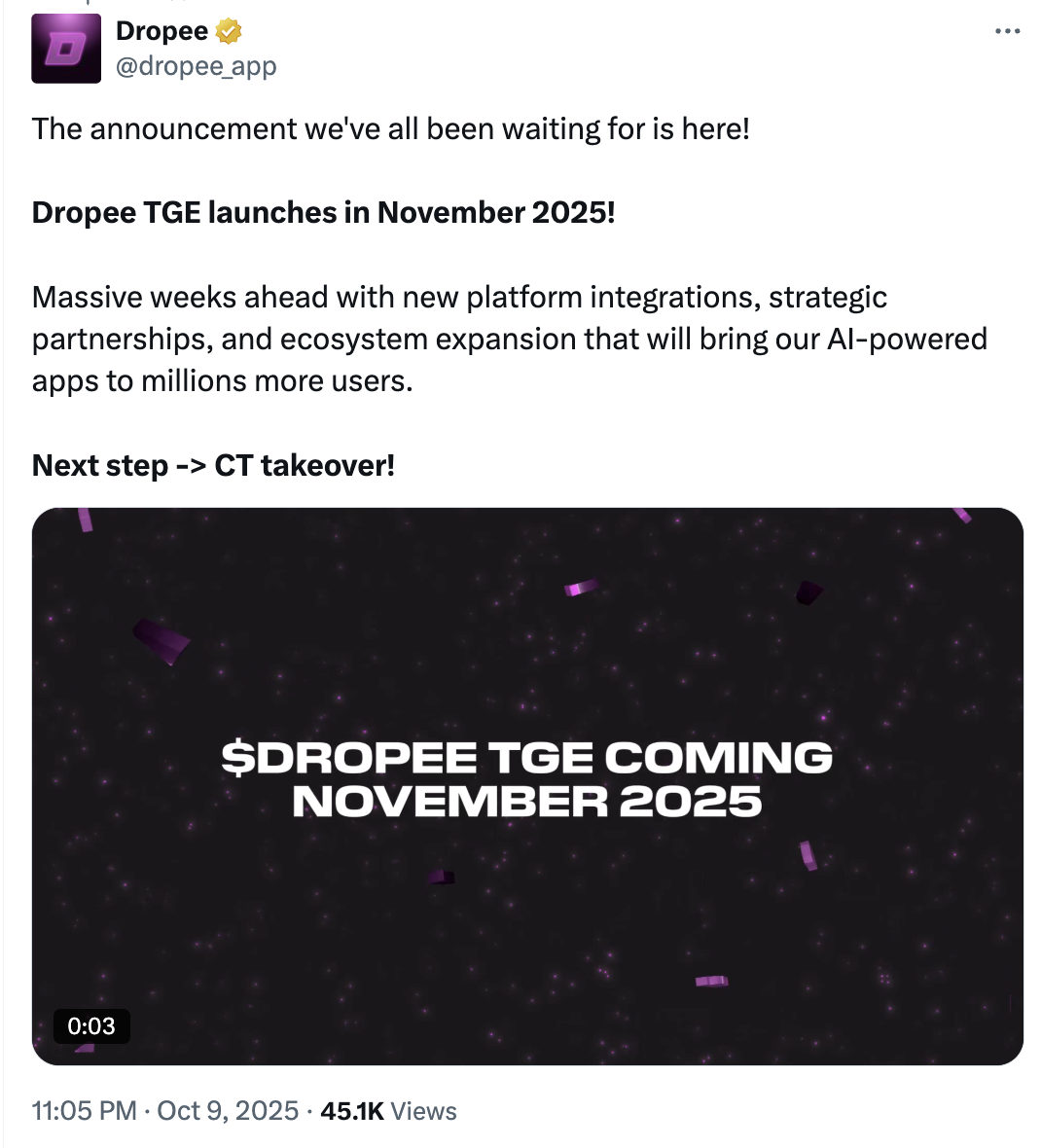 Dropee Telegram: Airdrop, Listing Date, and What Investors Need to Know image 1
