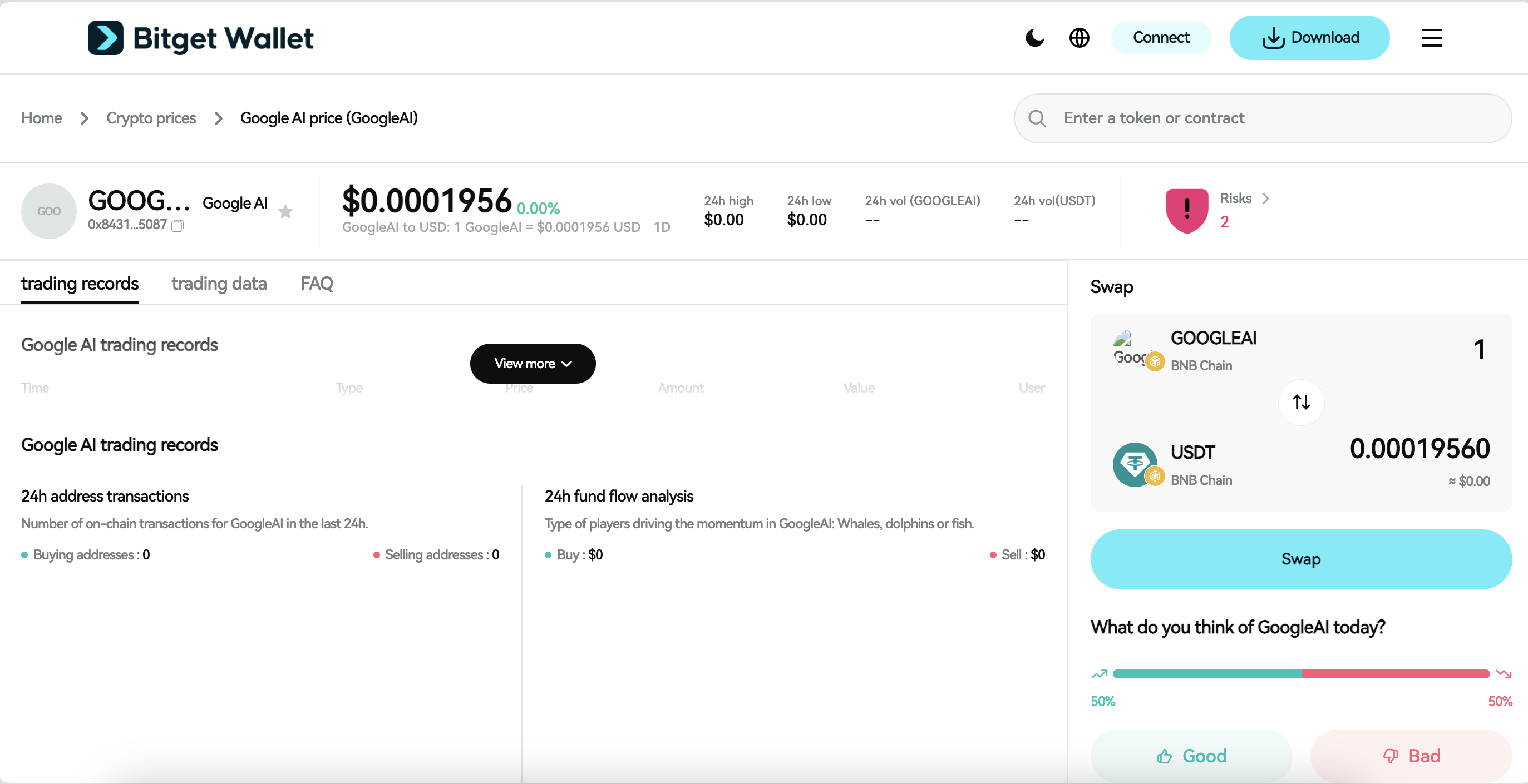 What Is Google AI (GOOGLEAI): On-Chain Trading Structure and BNB Chain Market Context image 2