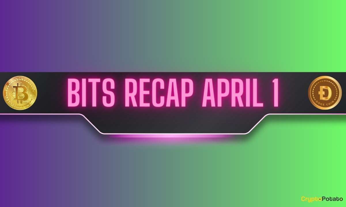 Dogecoin’s Bull Run, Bitcoin (BTC) Uncertainty Around $70K, Dogwifhat (WIF) Rally: Bits Recap April 1