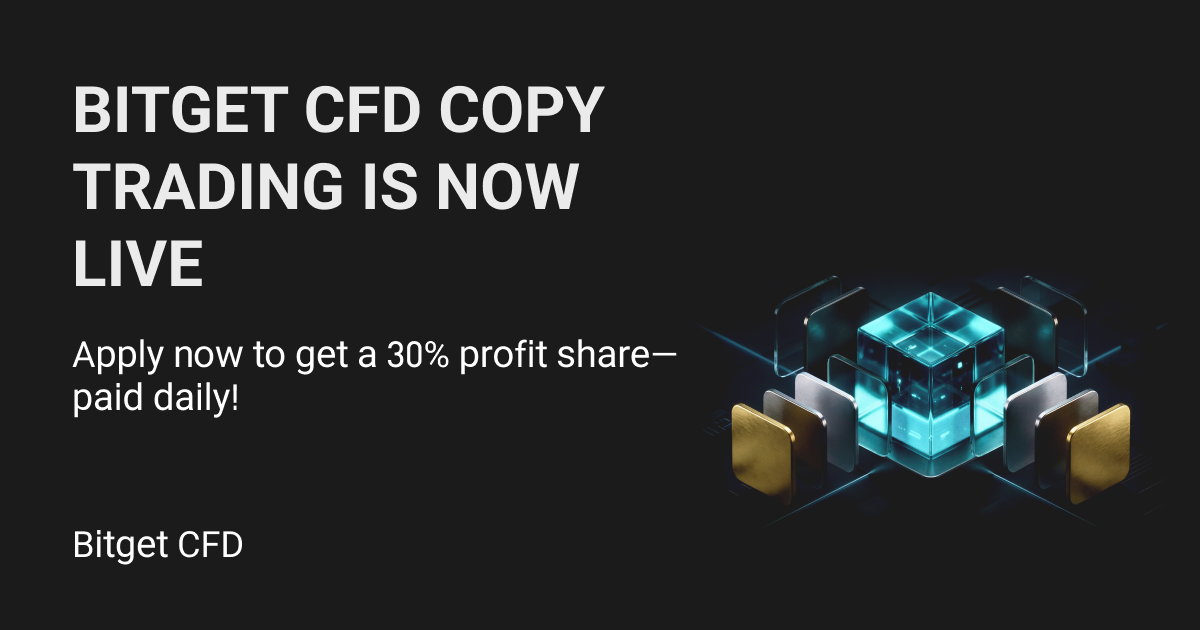 Bitget CFD copy trading is now live