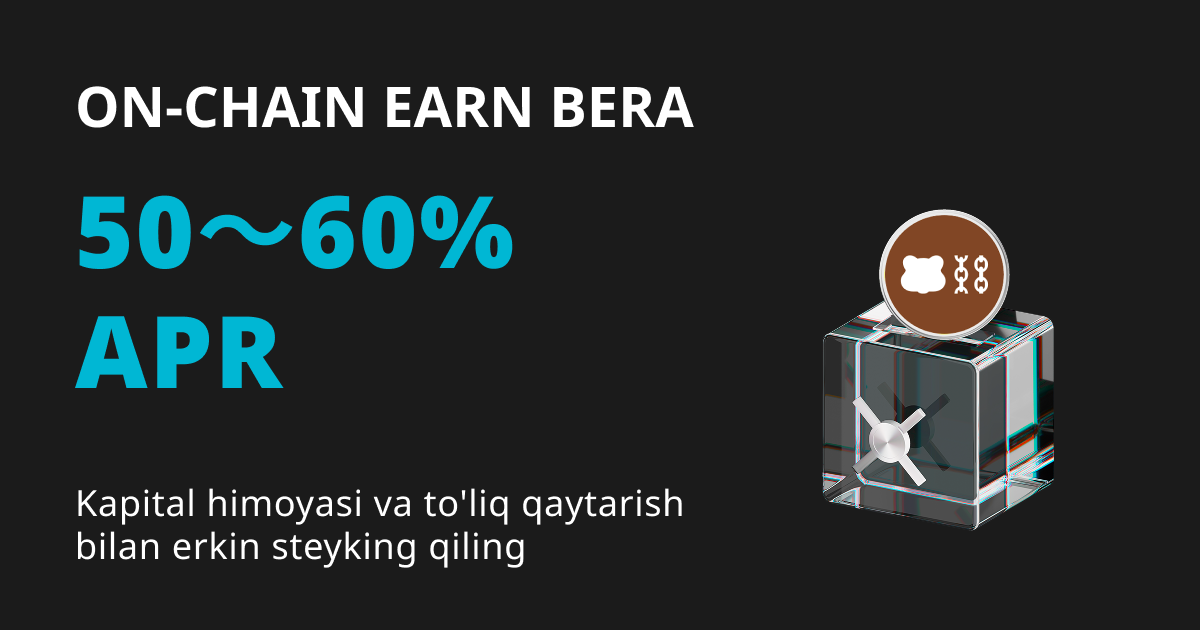 Bitget ra mắt On-chain Earn BERA với 50~60% APR image 0