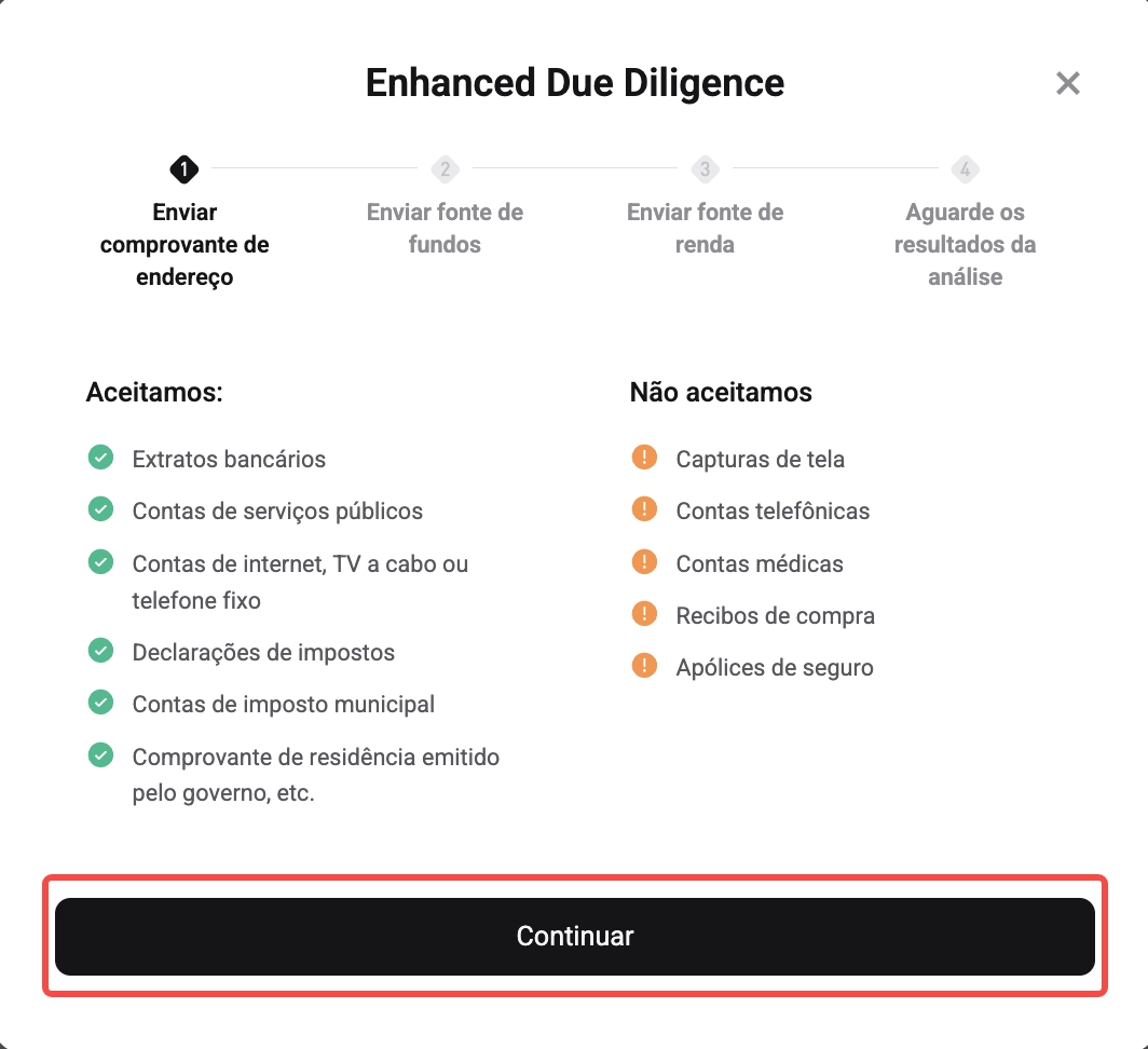 Como concluir a Enhanced Due Diligence (EDD) da minha conta Bitget? – Guia do site