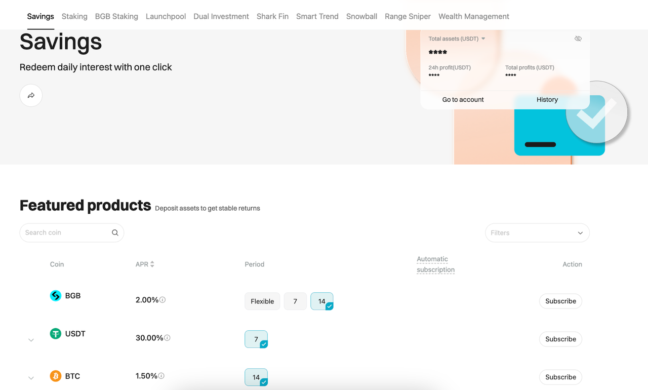 Introduction to Bitget Fixed Savings image 0