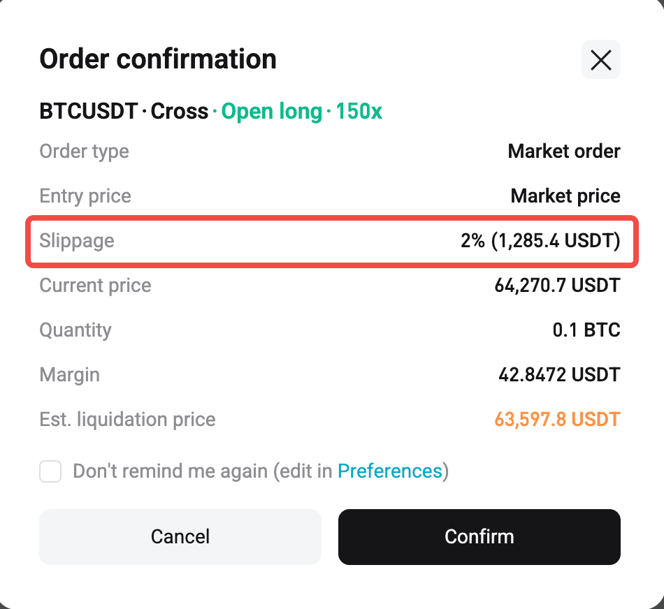 Slippage Protection for Bitget Futures Market Orders: Slippage Tolerance and Slippage Warning