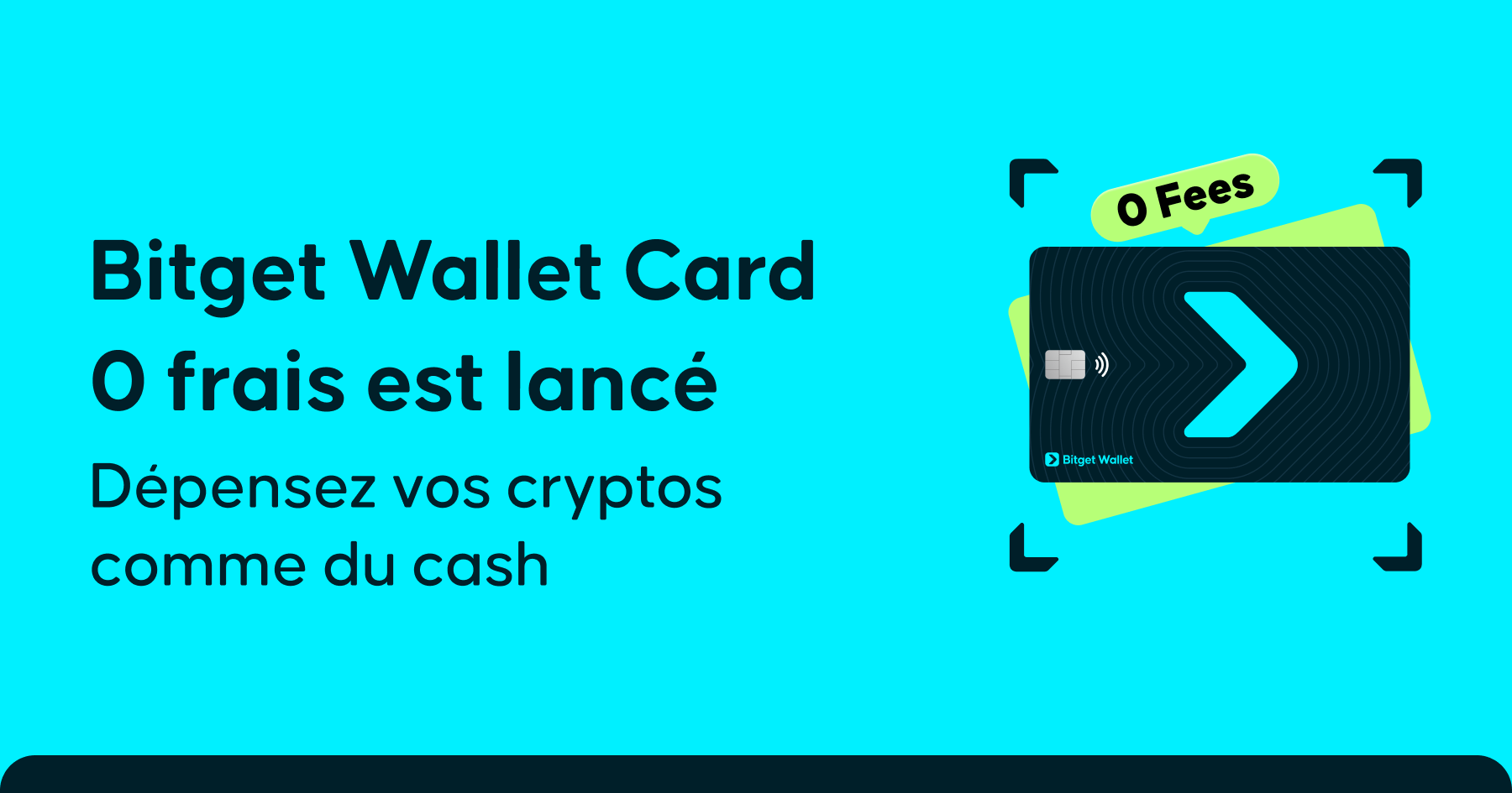 Dépensez librement et sans frais avec la Bitget Wallet Card