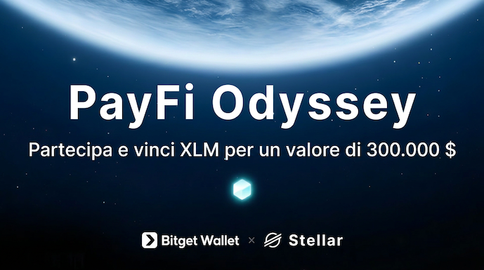 Bitget Wallet x Stellar – PayFi Odyssey: completa le attività per condividere $300,000 in bonus