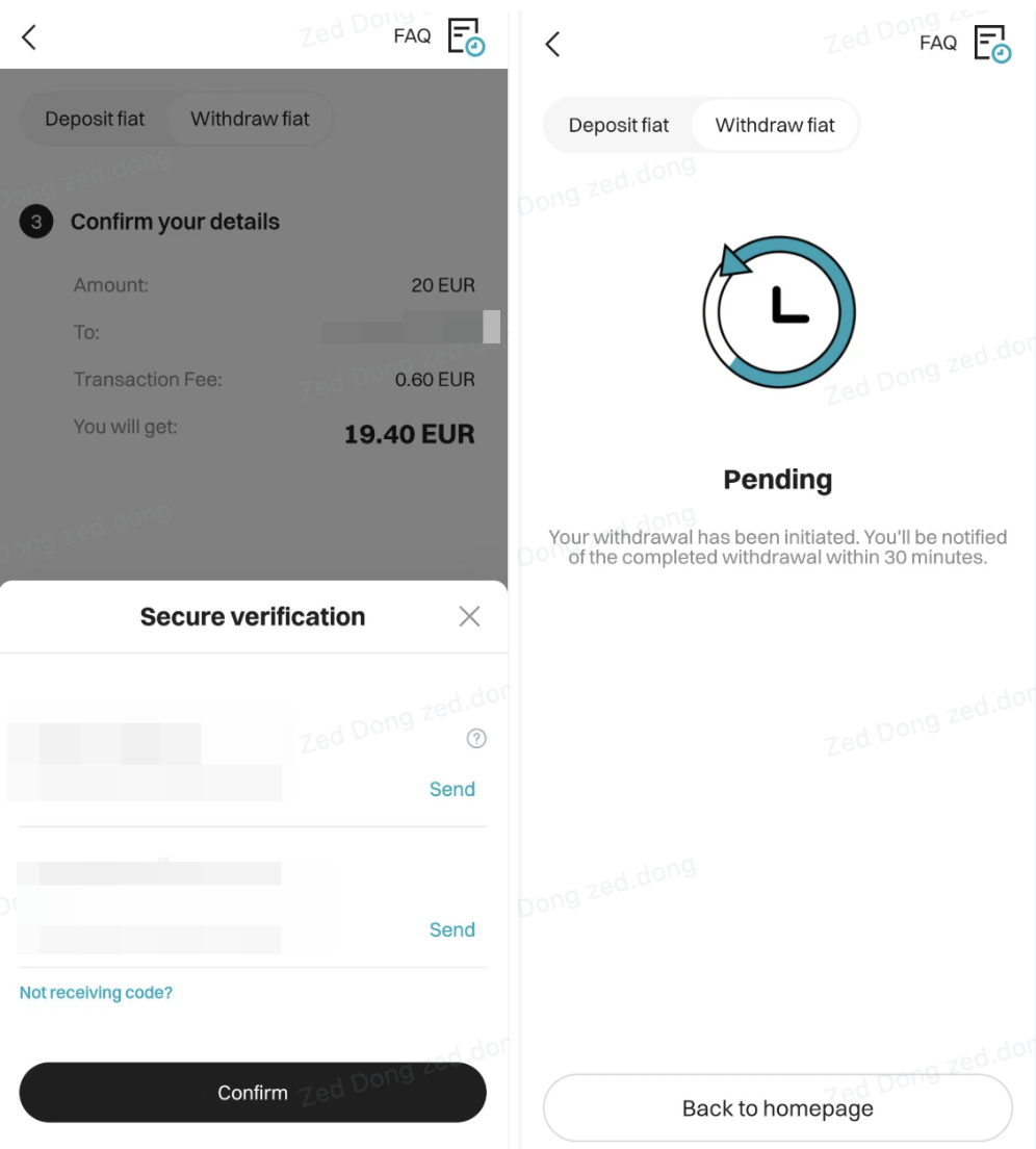 Come effettuare depositi e prelievi bancari sull’app Bitget image 11