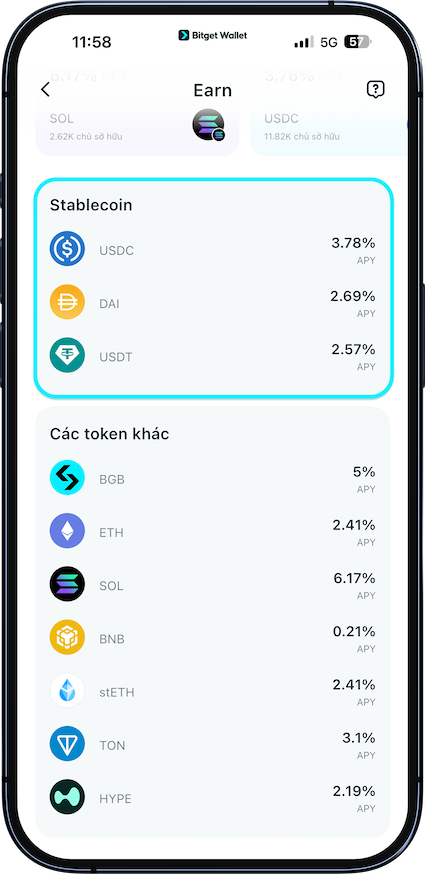 Kiếm tiền với Bitget Wallet – Cách đảm bảo nhận được APY từ 2%–6% từ tiền điện tử của bạn image 2