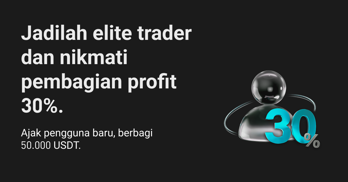 Elite trader baru mendapatkan pembagian profit 30% selama 14 hari— undang pengguna baru dan dapatkan bagian dari 50.000 USDT! image 0