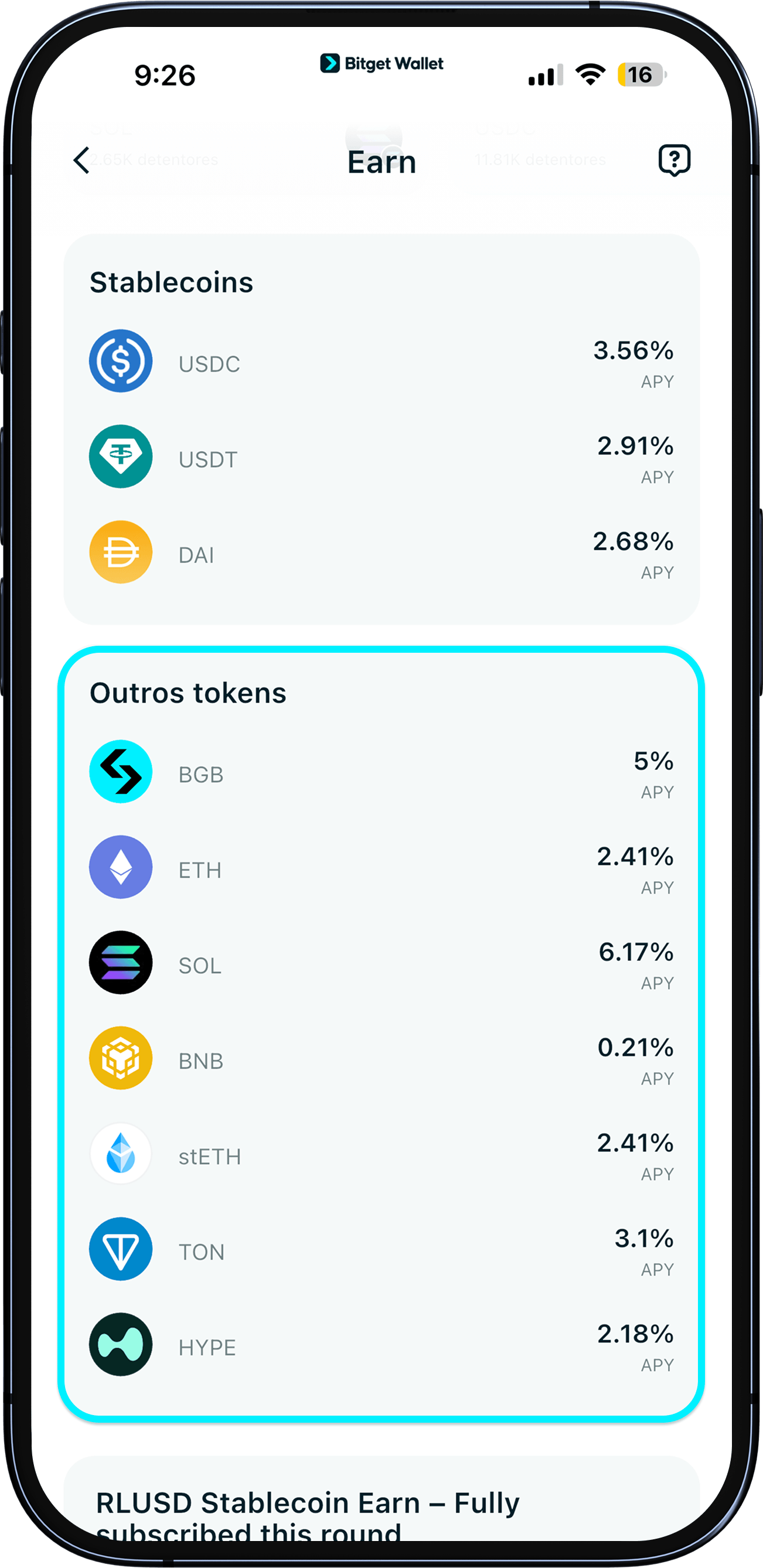 Ganhe com a Bitget Wallet – Como garantir 2% a 6% de APY nas suas cripto image 3
