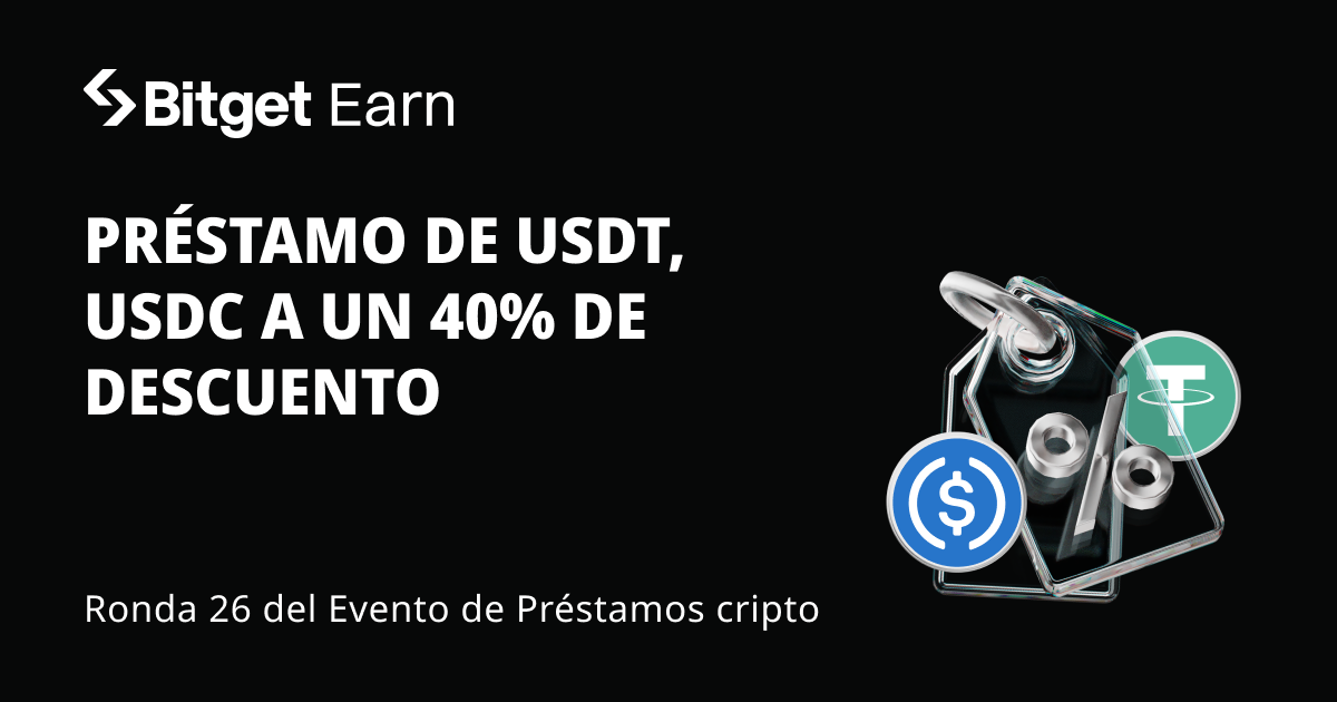 Ronda 26 del Evento de Préstamos cripto: Pedí un préstamo de USDT, USDC para disfrutar de un descuento en el APR de hasta el 40% image 0