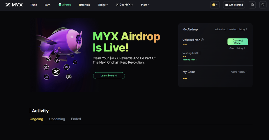 Alpha Coin Watch: What Makes MYX Finance (MYX) and Airdrop Guide 2025 image 1