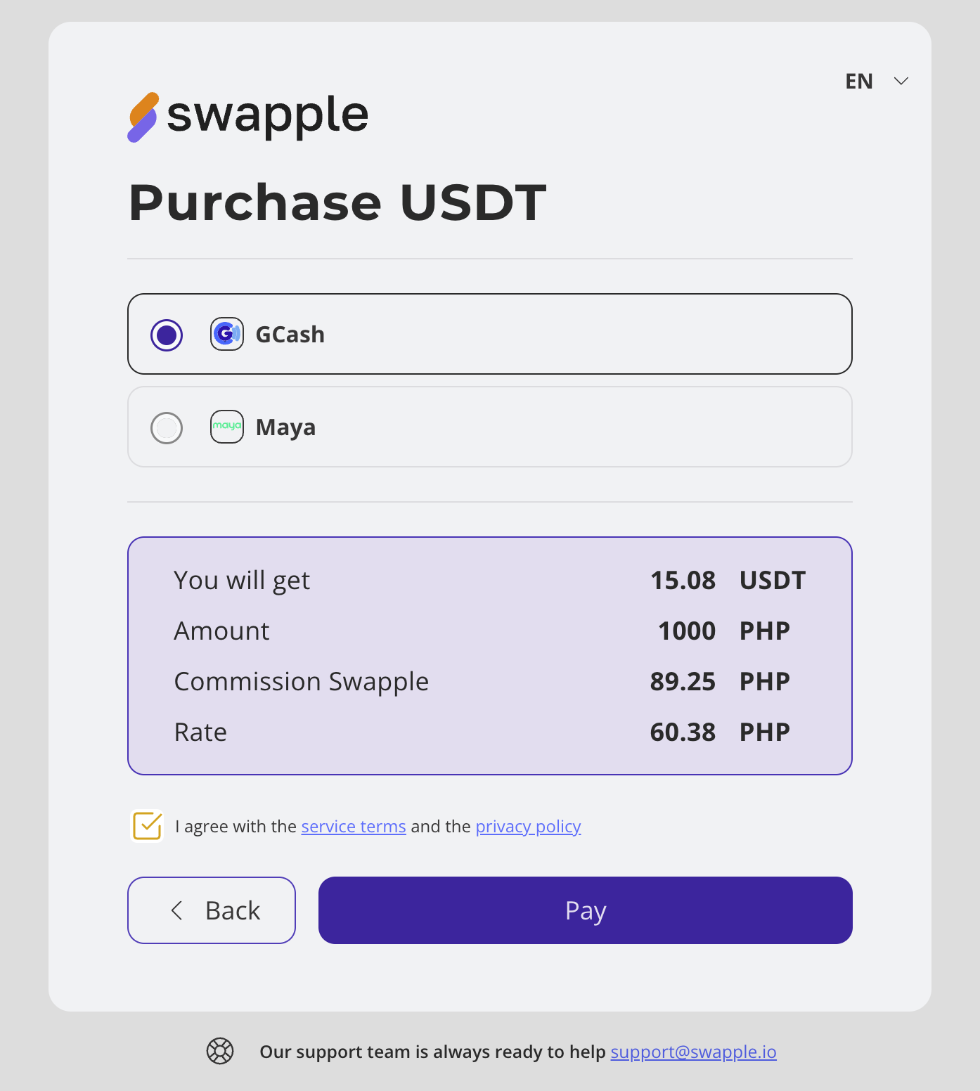 Paano bumili ng crypto sa pamamagitan ng GCash sa Bitget? image 2