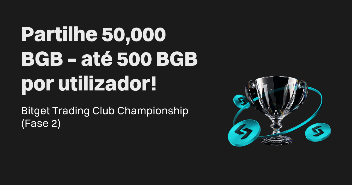 Bitget Trading Club Championship (Fase 2) – Ganhe uma parte de 50,000 BGB, até 500 BGB por utilizador! image 0