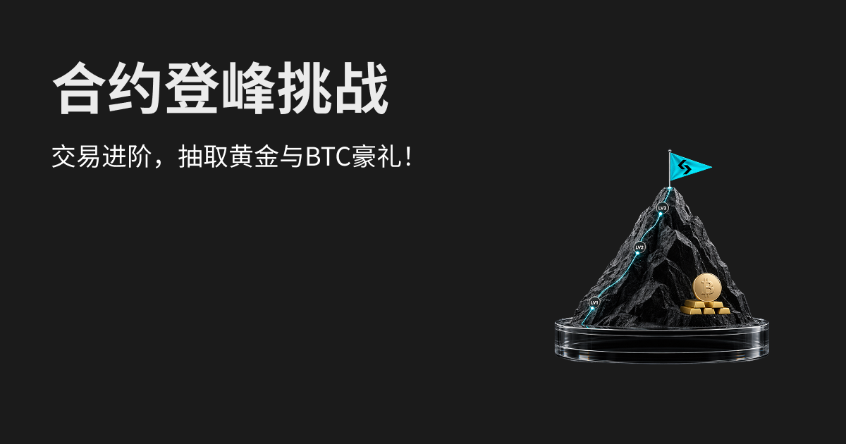 合约登峰挑战：交易进阶，抽取黄金与BTC豪礼！
