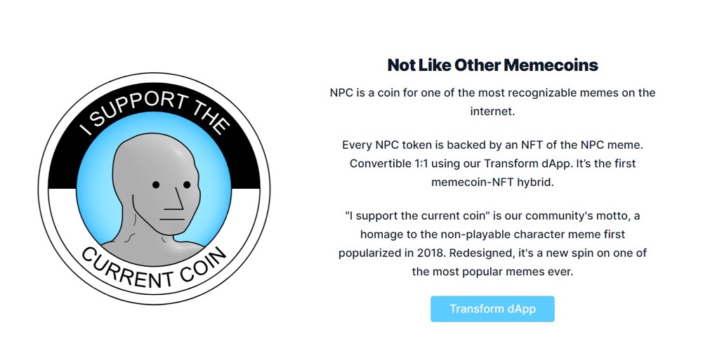 創新Meme Non-Playable Coin (NPC)市場投研分析 image 1