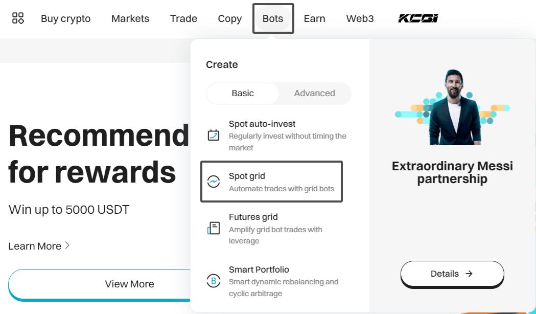 Your First Crypto Spot Bots: Bitget Grid Trading image 1