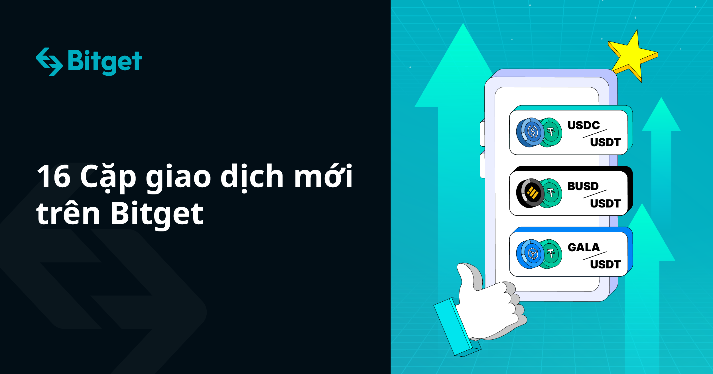 Các Cặp Coin dành Cho Giao dịch Chiến lược Bitget