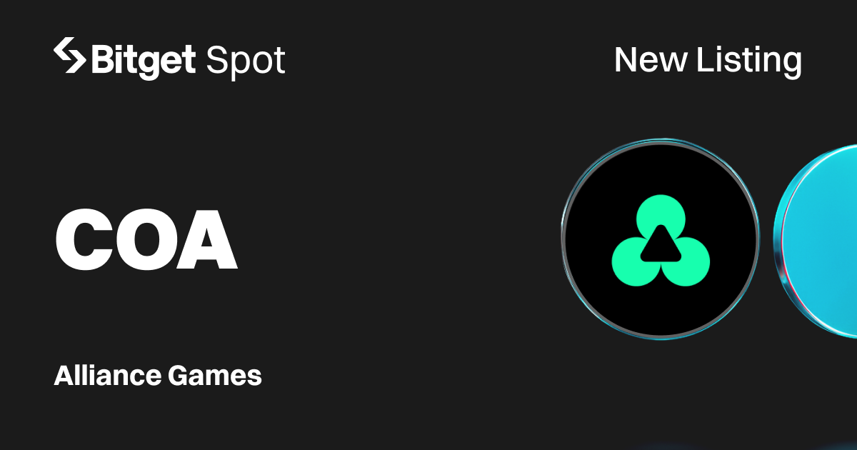 Bitget Lists Alliance Games (COA) for Spot Trading
