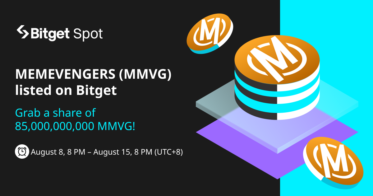 MEMEVENGERS (MMVG) listed on Bitget. Come and grab a share of 85,000,000,000 MMVG ! image 0