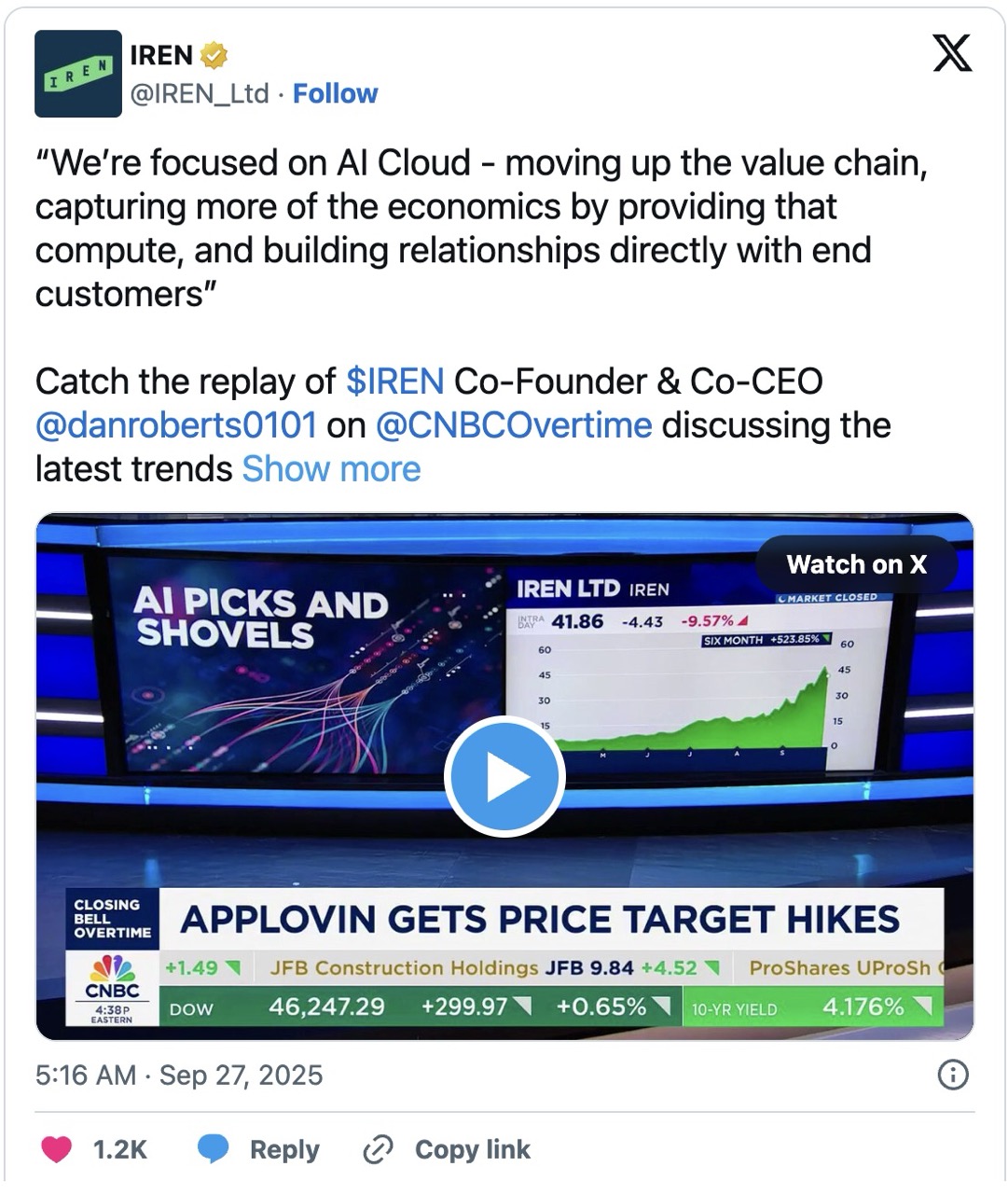 Can IREN Stock Price Hit New Highs? AI Cloud Surge Explained image 1